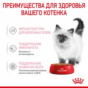 Royal Canin Kitten Корм консервированный для котят в период второй фазы роста до 12 месяцев, соус, 85г